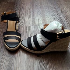 NEVER WORN Black Espadrilles